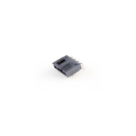 Molex NANOFIT HDR RA SGL 4CKT TIN BLK 105313-1104